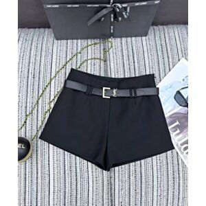 Saint Laurent Women's Shorts With Belt Black