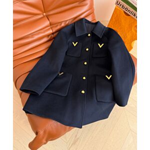 Valentino Women's Wool Coat Black