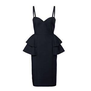 Valentino Women's Crepe Couture Tiered Midi Dress Black