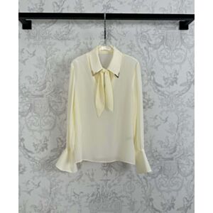 Valentino Chiffon Shirt Cream
