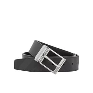 Burberry Reversible London Check and Leather Belt Black