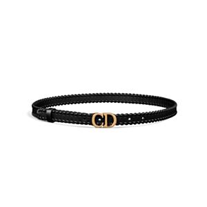 Christian Dior Saddle Belt Black
