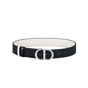 Christian Dior 30 Montaigne Reversible Belt Black