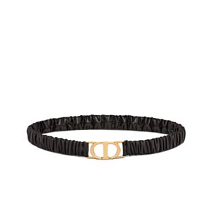 Christian Dior 30 Montaigne Stretch Belt Black