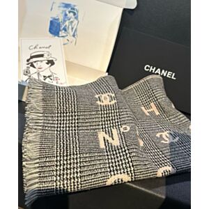 Chanel Houndstooth Jacquard Scarf
