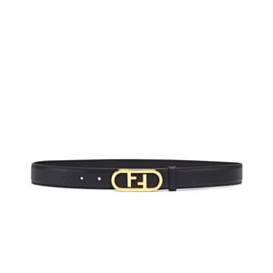 Fendi Leather Belt Black