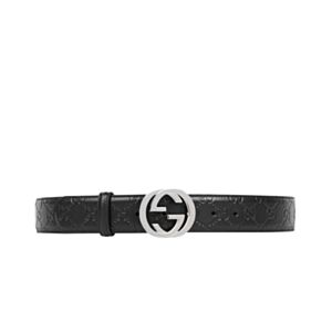 Gucci Signature leather belt Black