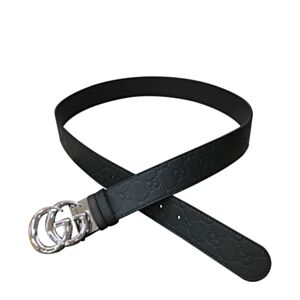 Gucci Reversible GG Supreme belt 473030 Black
