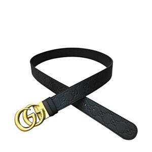 Gucci Reversible GG Supreme belt 473030 Black