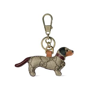 Gucci Puppy-shaped keychain 821812
