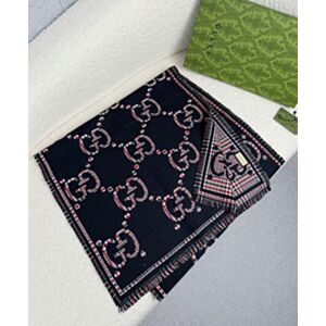 Gucci GG Jacquard Wool Scarf