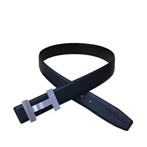 Hermes Men's H belt buckle & leather strap Black