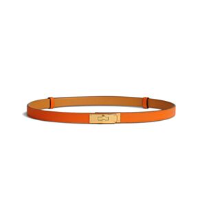 Hermes Kelly 18 Belt Orange