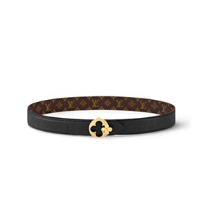Louis Vuitton LV Flowergram Round 30mm Reversible Belt Black