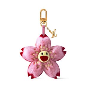Louis Vuitton LV x TM Cherry Blossom Bag Charm Pink