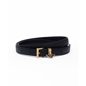 Prada Saffiano Leather Belt Black