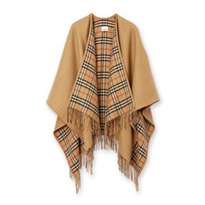 Not for sale: Burberry Reversible Check Wool Cape Apricot