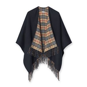 Not for sale: Burberry Reversible Check Wool Cape Black