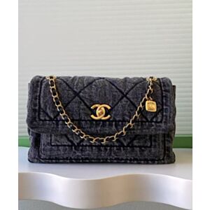 Not for sale: Chanel Washed Denim Flapbag Black