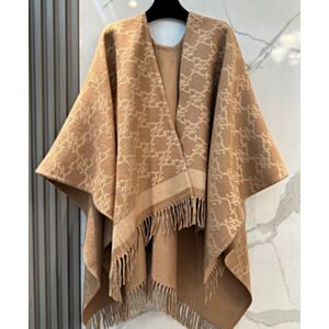 Not for sale: Fendi Jacquard Wool Cape Apricot