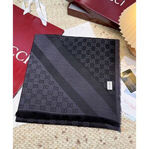 Not for sale: Gucci GG Jacquard Cashmere Scarf Black
