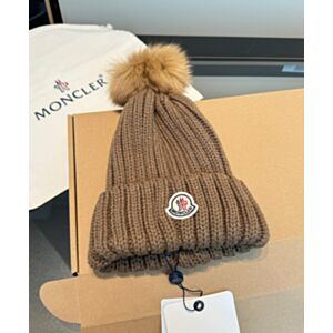 Not for sale: Moncler Wool Beanie with Pom Pom Coffee