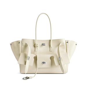 Balenciaga Bel Air Medium Carry All Bag Cream