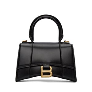 Balenciaga Hourglass XS Top Handle Bag Black
