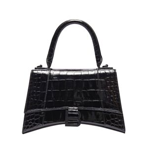 Balenciaga Hourglass XS Top Handle Bag Black