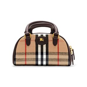 Burberry Highlands Burberry Check Mini Tote Bag Dark Coffee