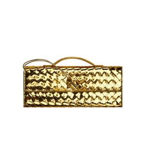 Bottega Veneta Long Clutch Andiamo With Handle Golden