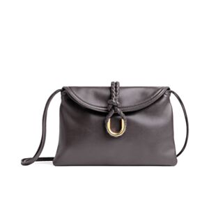 Bottega Veneta Small Liberta Dark Coffee