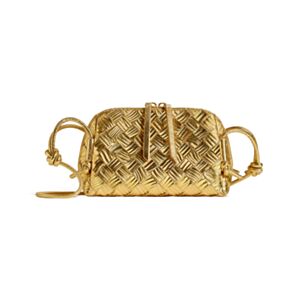 Bottega Veneta Concert Pouch 794258 Golden