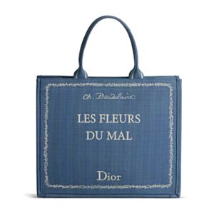 Christian Dior Medium Book Tote Handbag 1BTSH2951 Blue