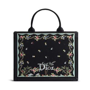 Christian Dior Dioramour Medium Dior Book Tote With Strap M1354 Black