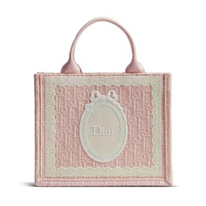 Christian Dior Small Dioramour Book Tote Handbag M1404 Pink