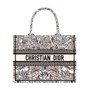 Christian Dior Medium Dior Book Tote Gray