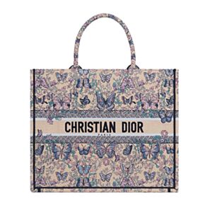 Christian Dior Large Dior Book Tote M1286 Apricot