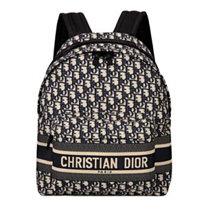 Christian Dior Diortravel Backpack Dark Blue