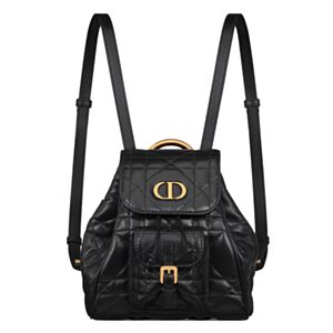 Christian Dior Small Dior Caro Backpack Black