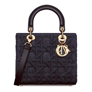 Christian Dior Medium Lady Dior Bag Dark Blue