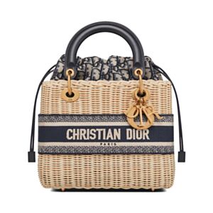 Christian Dior Medium Lady Dior Bag Dark Blue