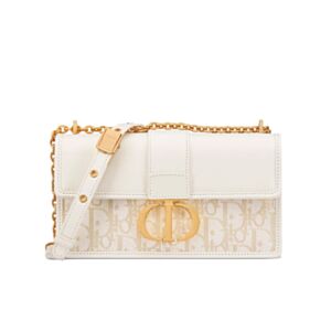 Christian Dior 30 Montaigne East-West Bag With Chain Cream