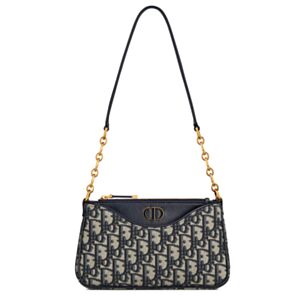 Christian Dior 30 Montaigne Hobo Avenue Mini Bag Dark Blue