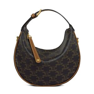 Celine Teen Celine Lulu Bag With Logo Print 120722 Coffee