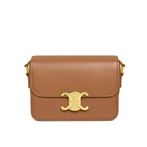 Celine Teen Triomphe Bag In Shiny Calfskin 