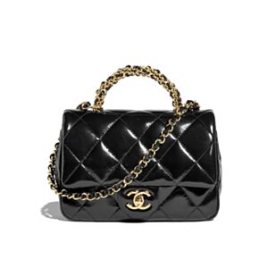 Chanel Mini Flap Bag With Top Handle AS5032 Black