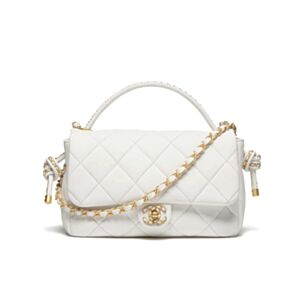 Chanel Flap Bag With Top Handle AS5317 Cream