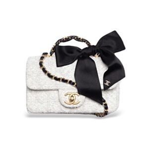Chanel Mini Flap Bag With Handle AS5875 Cream