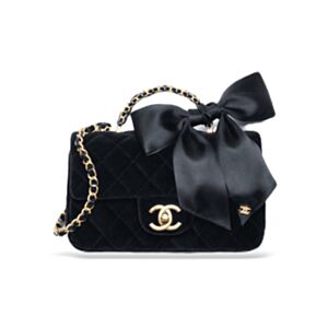 Chanel Mini Flap Bag With Handle AS5875 Black